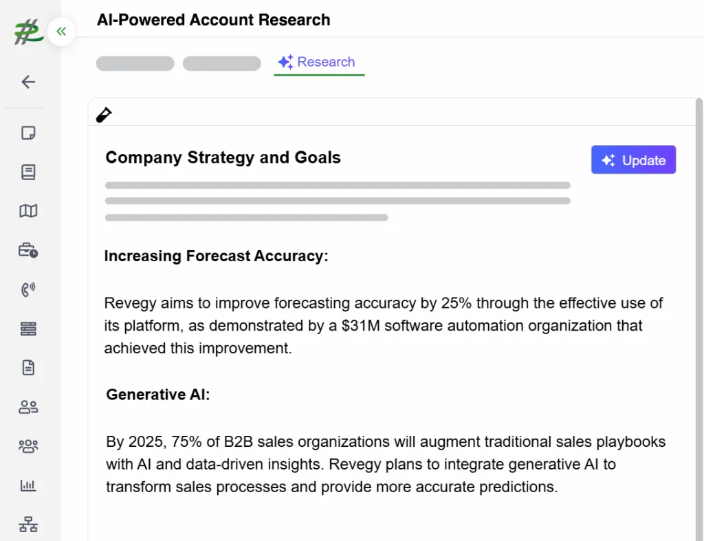 Revegy AI-Powered Account Research